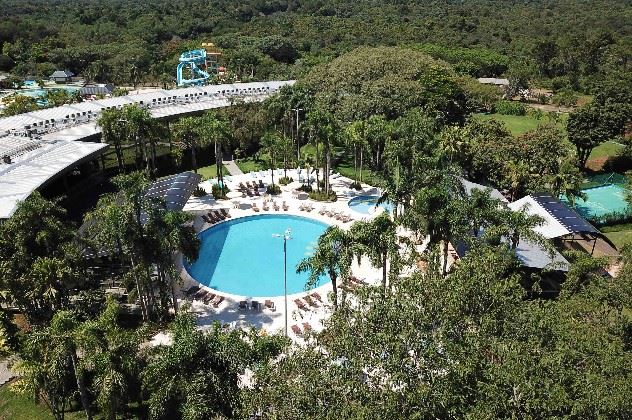 Aerial view of the pool, Vivaz Cataratas Hotel and Resort, Iguacu, Brazil