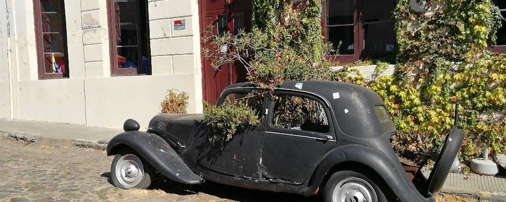Vintage car in Uruguay