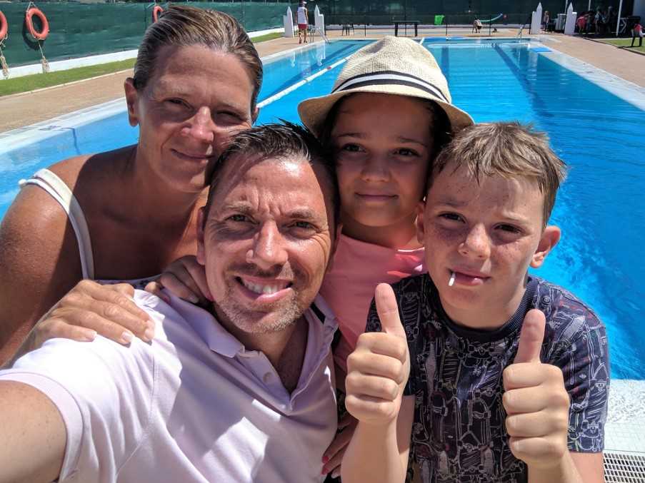 Lloyd and family, The Algarve, Portugal