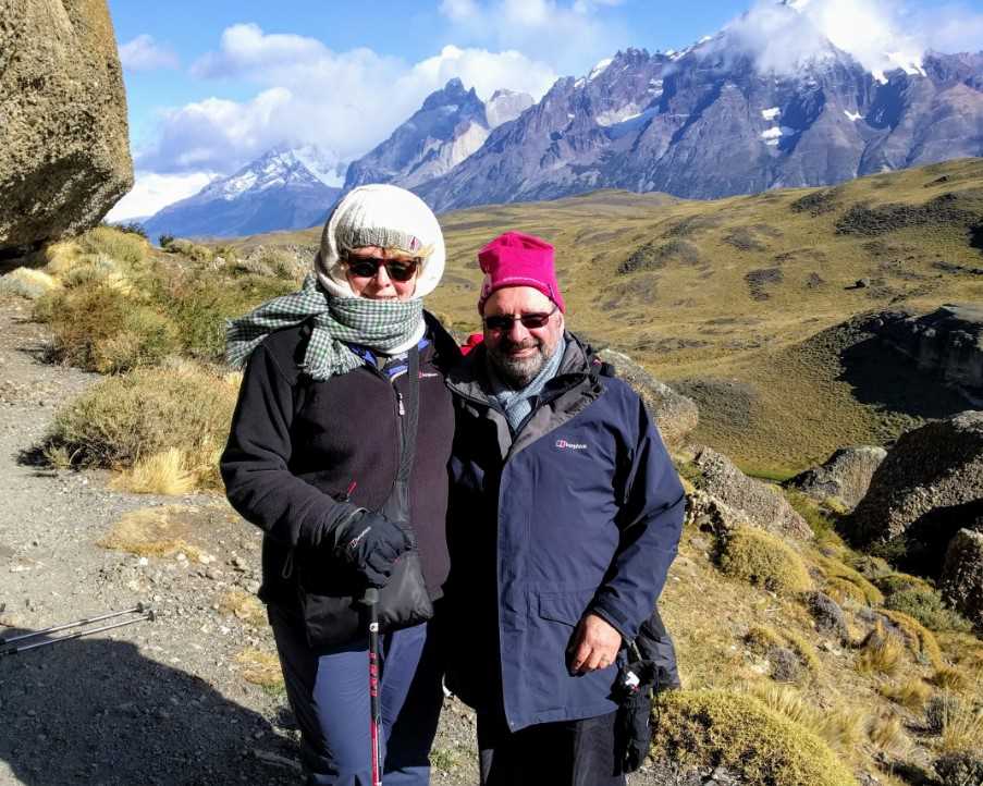 Noel and Sue in Patagonia