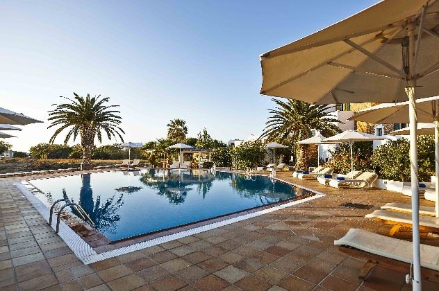 Swimming pool, Galaxy Hotel, Naxos, Cyclades, Greece