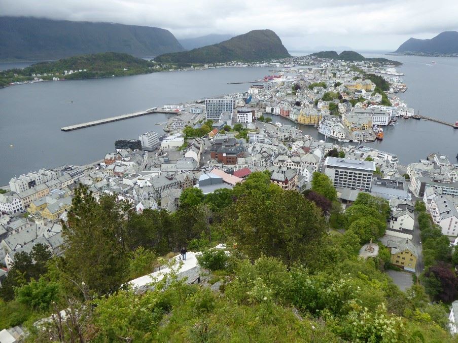 Alesund and surrounding countryside