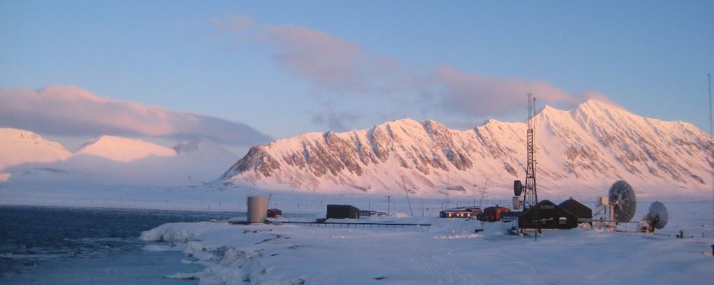 Ice station, Svalbard, Norway