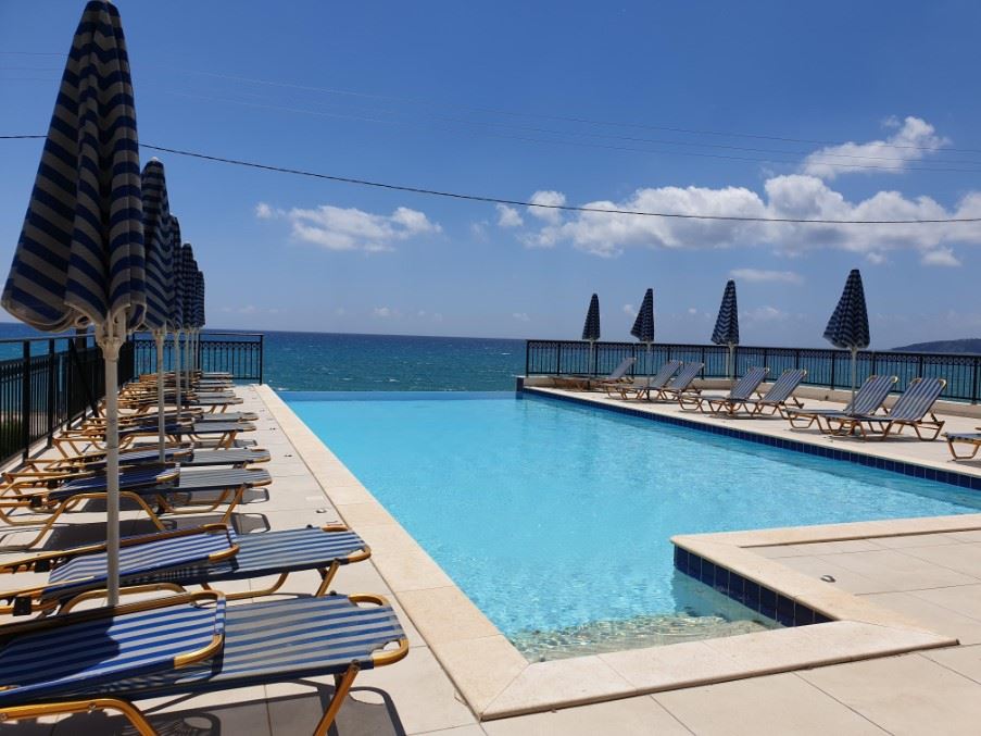 Infinity pool, Lourdas Beach Apartments, South Kefalonia, Greece