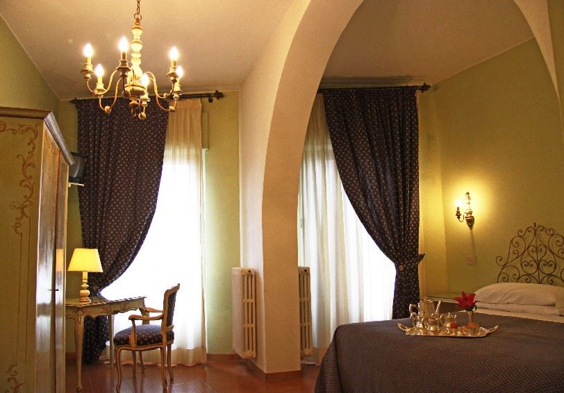 Family Room with panoramic view, La Cisterna Hotel, San Gimignano, Tuscany