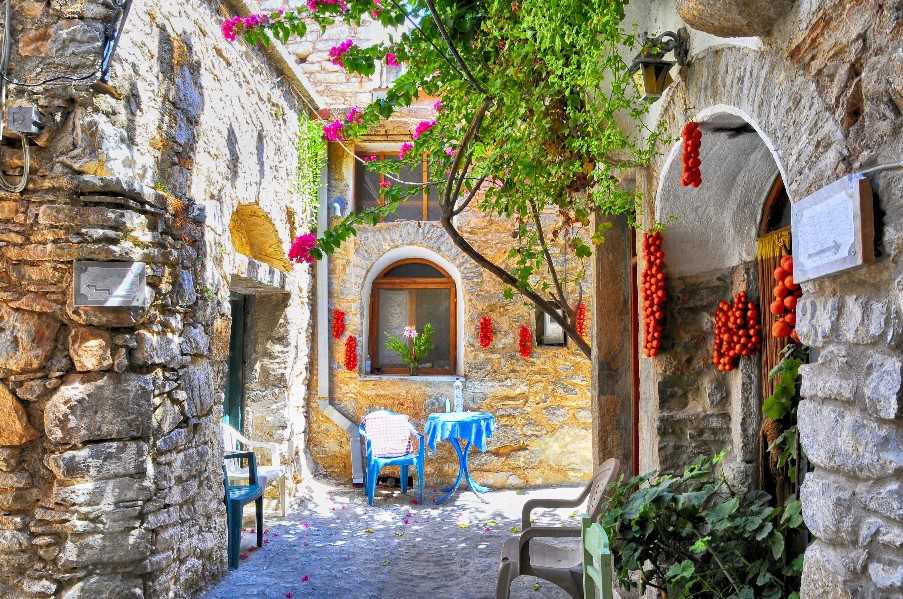 Mesta village, Chios, Greece