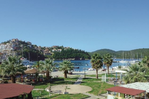 View from first floor, Evanti Apartments, Sivota