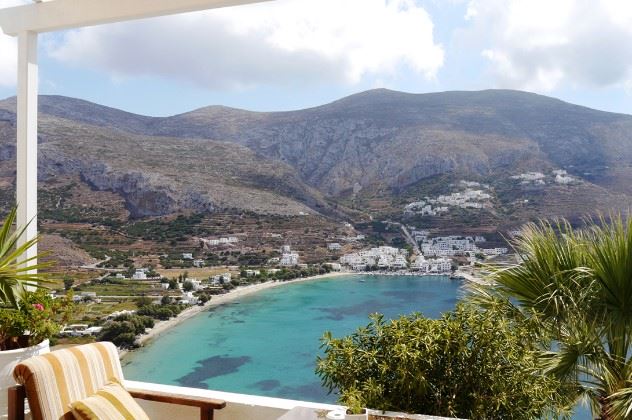 View from balcony, Aegialis Hotel, Amorgos