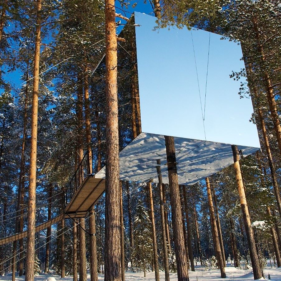 Mirror Cube, TreeHotel, Swedish Lapland, Sweden