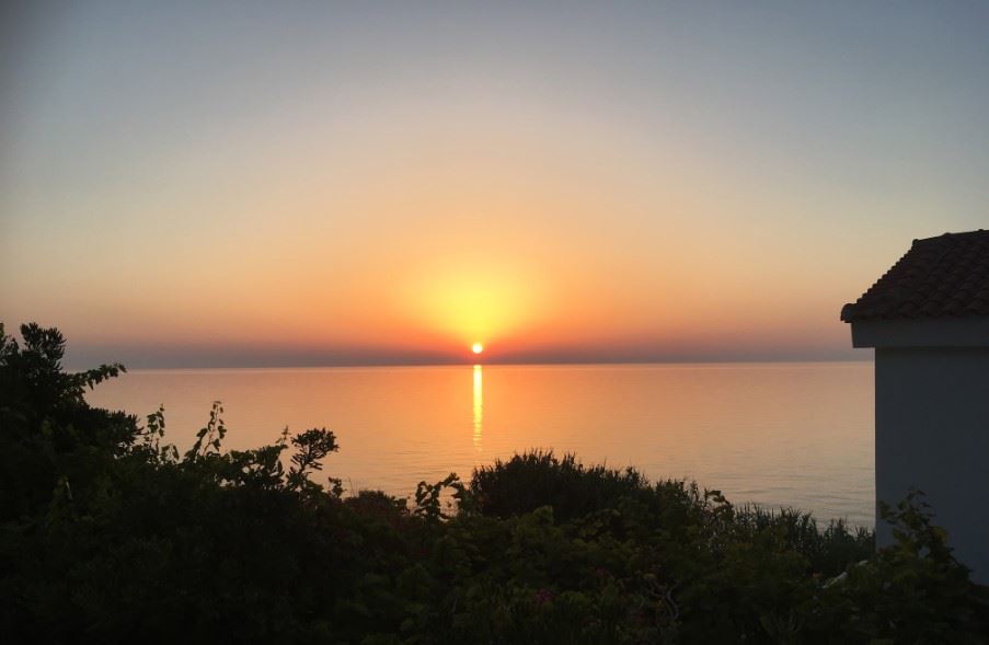 Stunning sunset from Muses Cottages, Ikaria