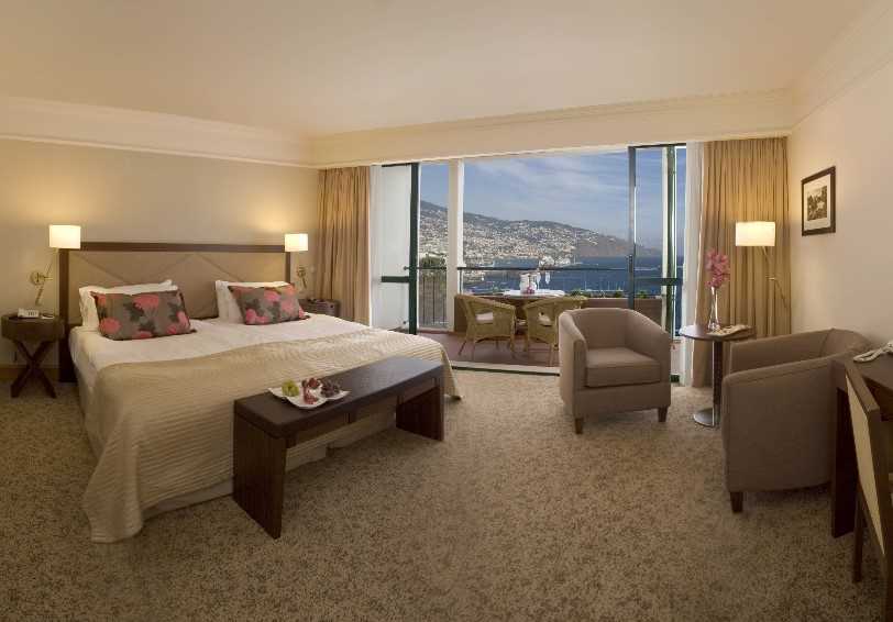 Superior top floor room with Funchal bay view, The Cliff Bay, Funchal, Madeira