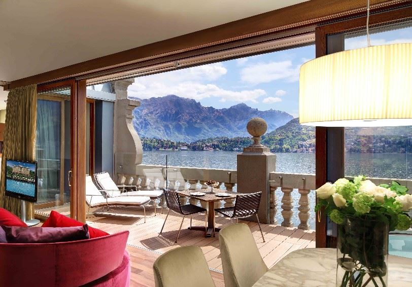 Rooftop Corner suite, Grand hotel Tremezzo