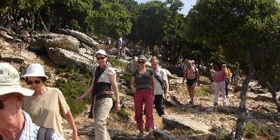 Hiking in the hills of Ikaria, Greece