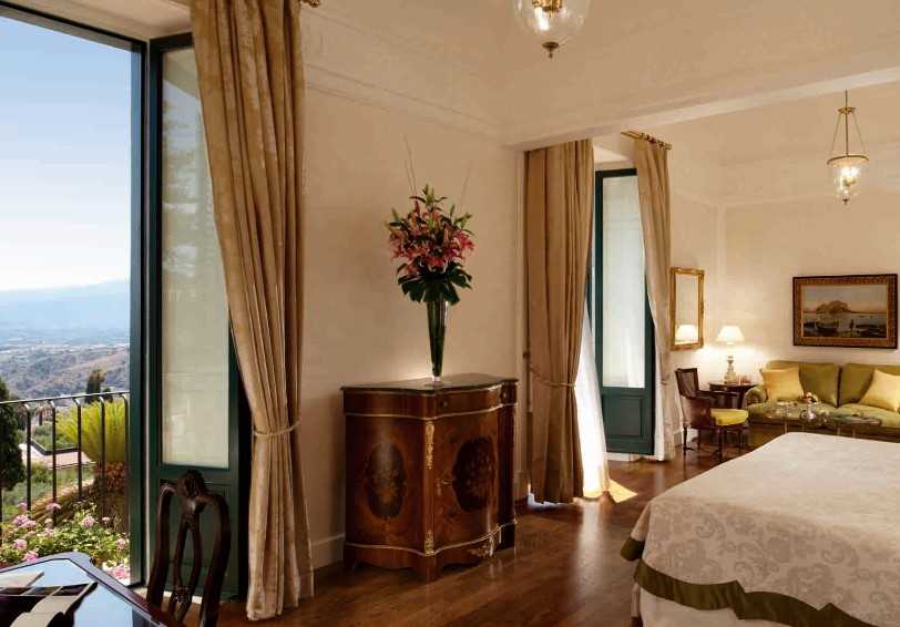 Superior junior suite, Grand Hotel Timeo, Taormina, Sicily, Italy