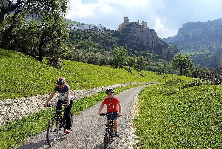 Cycling on Via Verde greenway, Zuheros (near Casa Olea), Subbetica