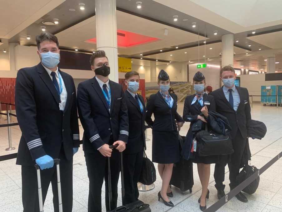 Enter Air crew at London Gatwick