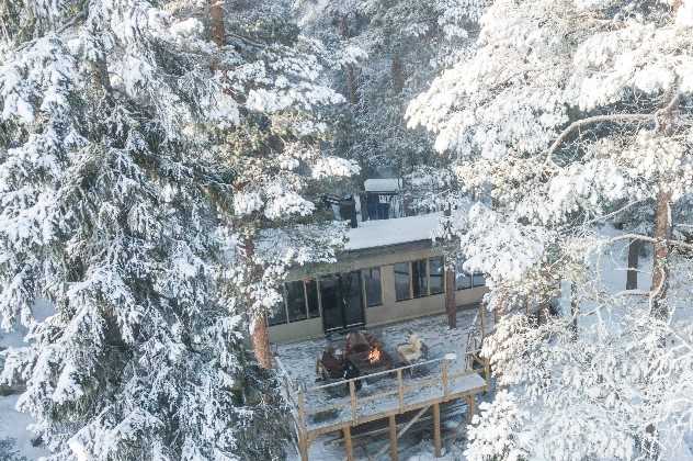 Main building, Aurora Safari Camp, Gunnarsbyn, Swedish Lapland