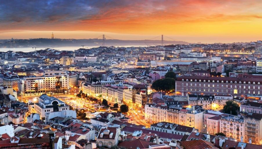 Lisbon at dusk