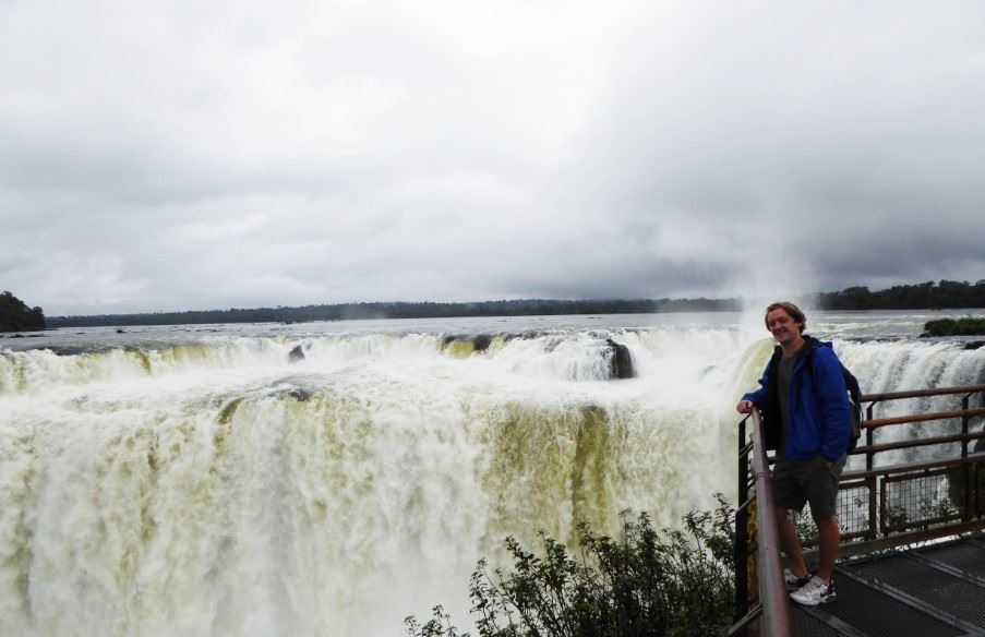 Joe at Iguazu Falls