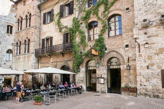 La Cisterna Hotel, San Gimignano, Tuscany, Italy