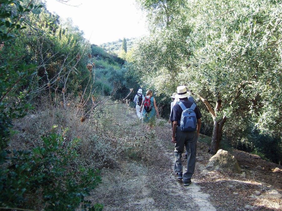 Walking in Crete, Greece