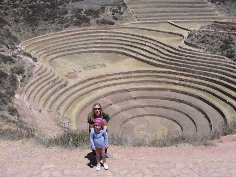 Rose and daughter Emily in Peru