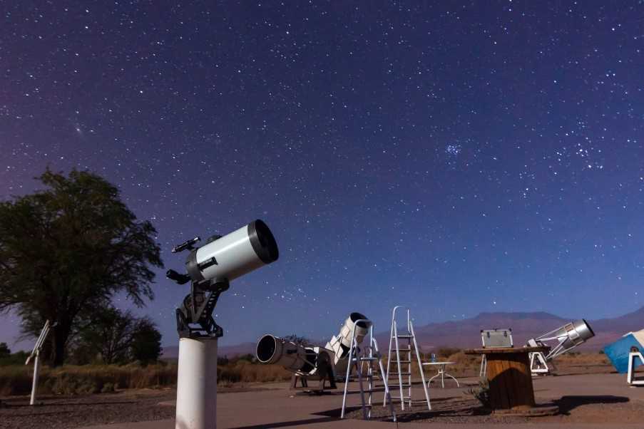 Star gazing in the Atacama desert, Chile