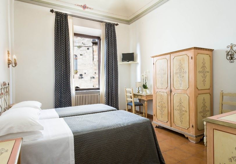 Standard Room with no view, La Cisterna Hotel, San Gimignano, Tuscany