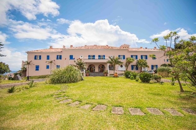 Azoris Faial Garden Hotel external view of the building in the Azores