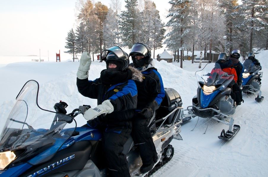 Snowmobiling in Svalbard