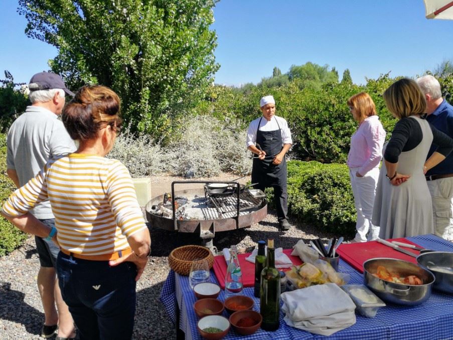 Cookery class at Cavas Wine Lodge