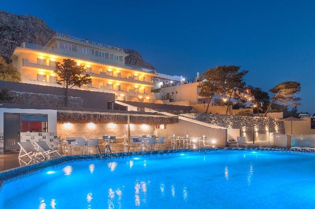 Swimming pool, Carian Hotel, Kalymnos, Greece