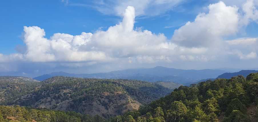 Panoramic view, Troodos Mountains, Cyprus