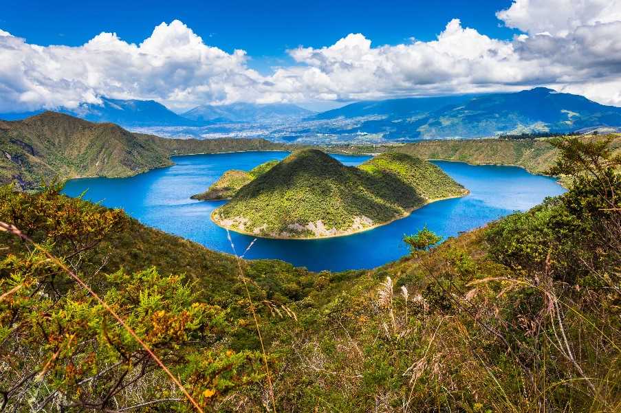Cuicocha crater lake