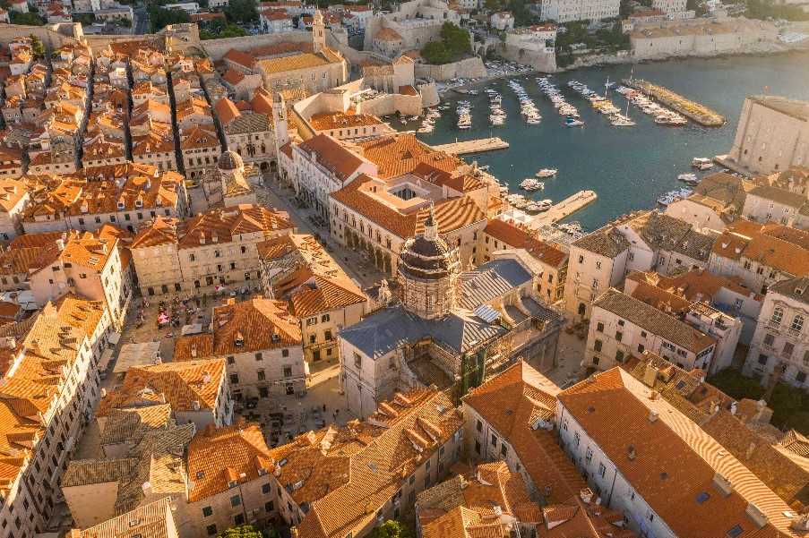 The famous walled city of Dubrovnik