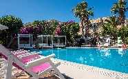 Swimming pool, Irini Hotel, Tilos, Dodecanese, Greece