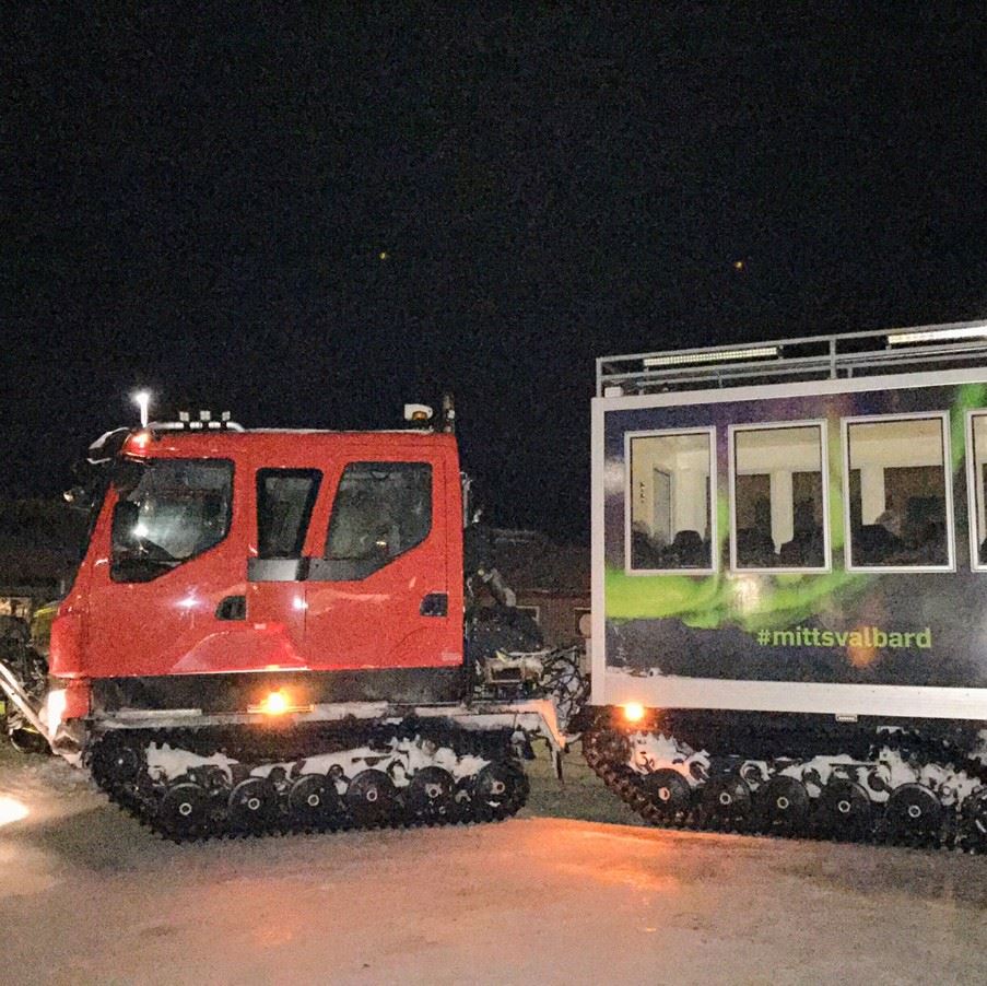 Going off-road on the Snow Cat