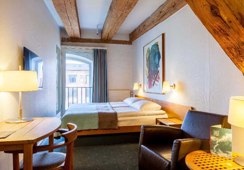 Deluxe double room with harbour view, Copenhagen Admiral Hotel, Copenhagen, Denmark