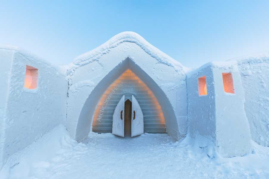 Arctic Snowhotel and Glass Igloos, Rovaniemi, Lapland, Finland