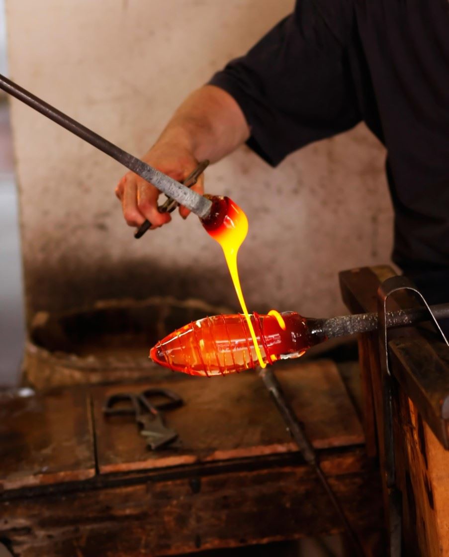 Glass blowing, Venice