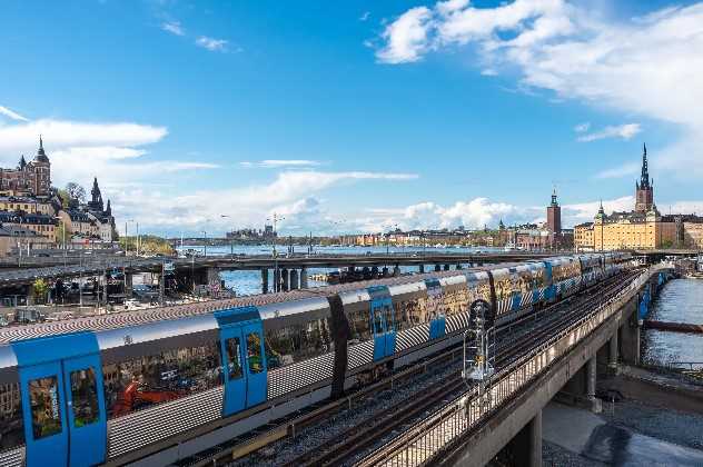 Stockholm by train