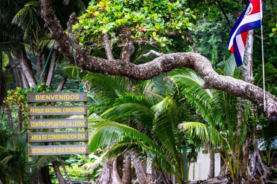 Corcovado National Park entrance