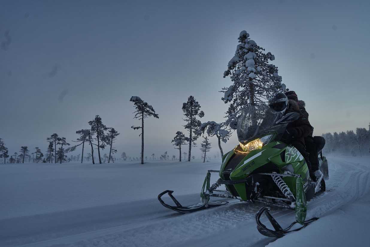 Snowmobiling at Lapland Guesthouse, Swedish Lapland