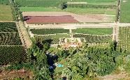 Aerial view, Vina La Playa, Chilean Central Valley, Chile