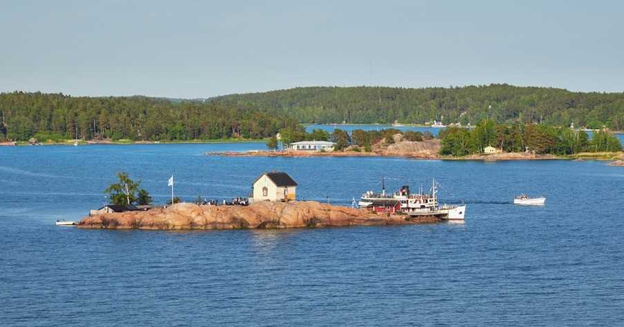 Archipelago near the Finnish city of Turku in Europe.