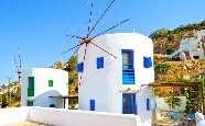 Anemos Studios and Windmills, Leros, Greece