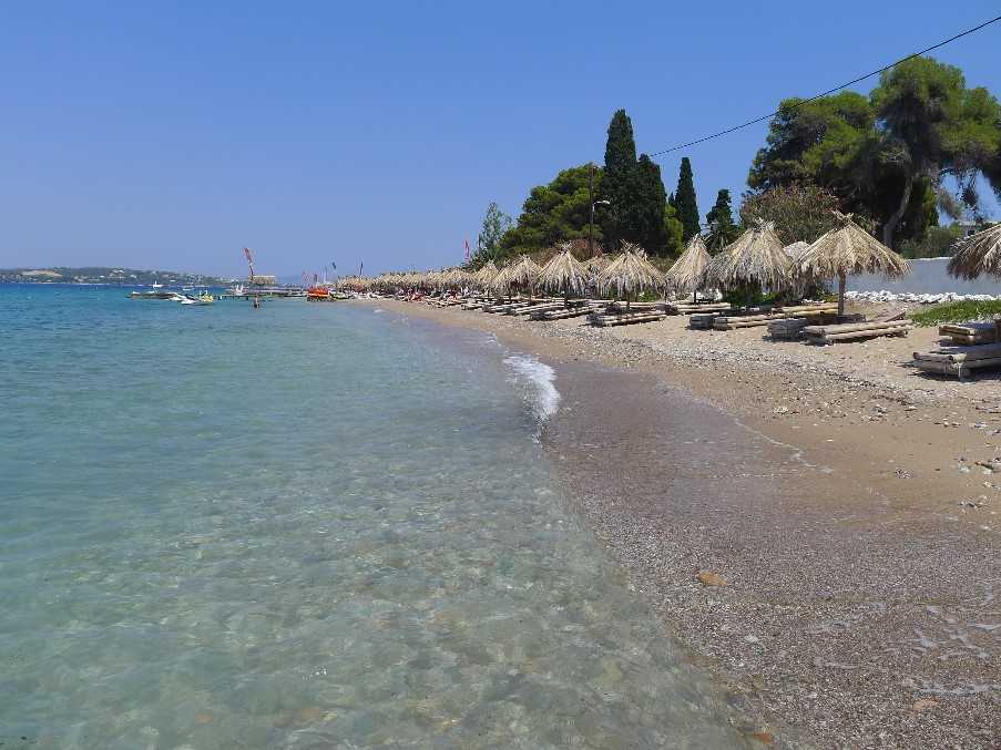 Kaiki beach, Spetses, The Saronic Islands, Greece