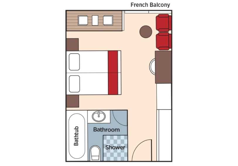 Room plan, Junior Suite, Salsa Deck, AmaMelodia, Colombia