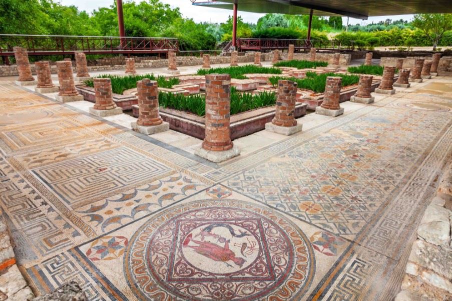 Roman artefacts at Conimbriga, Portugal