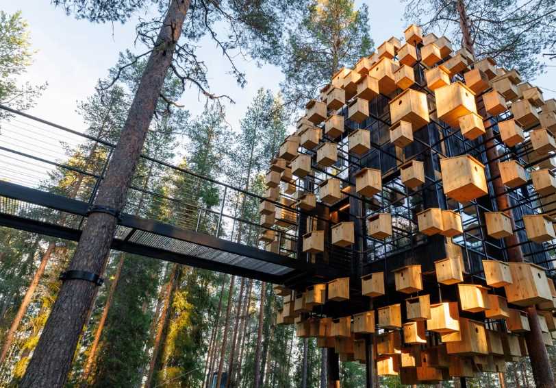 Biosphere, Treehotel, Harads, Swedish Lapland, Sweden